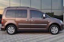 Volkswagen Caddy 2004–2010 Bočné rúrky BB001 Black (2 ks, nerez) fotografia 9
