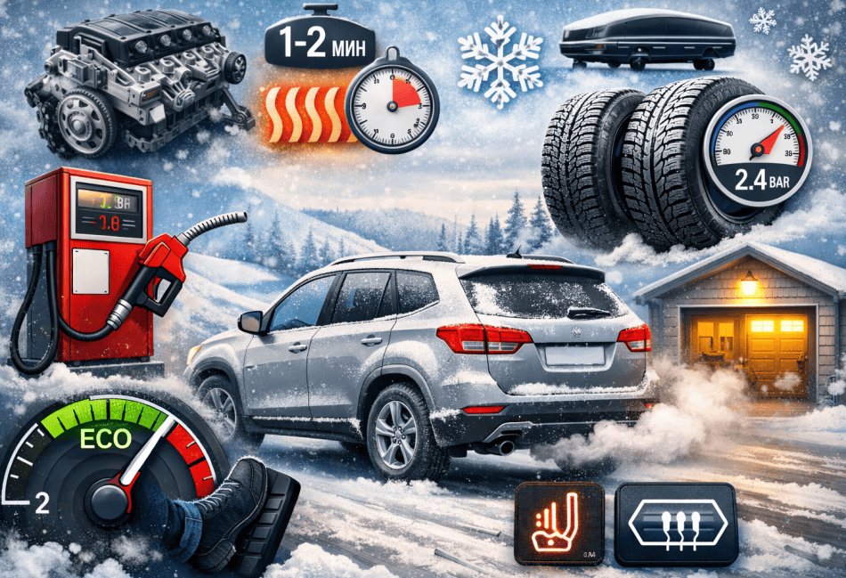 Ako znížiť spotrebu paliva v zime: účinné tipy