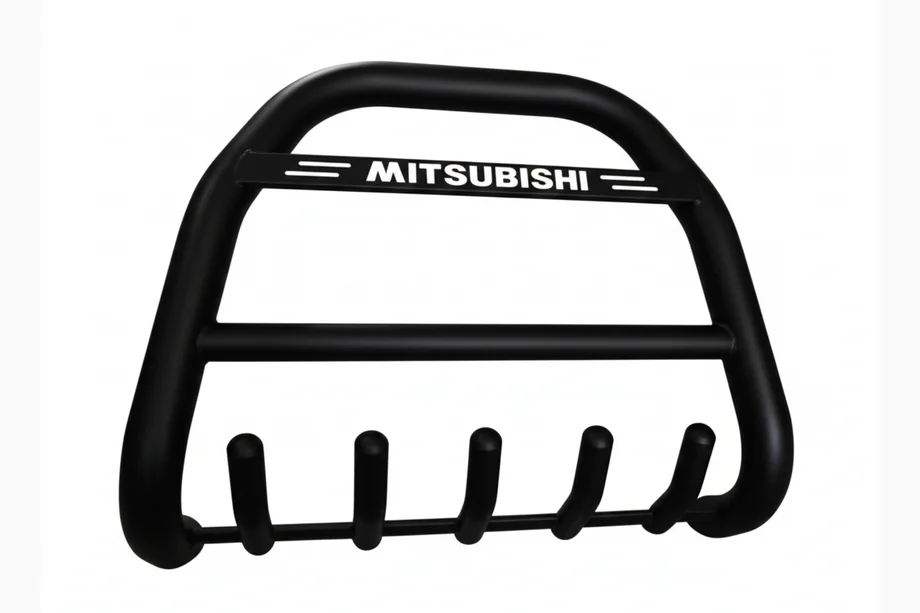 Mitsubishi Pajero Wagon IV 2006–2021 Predný ochranný rám QT012 Black (nerez) Image