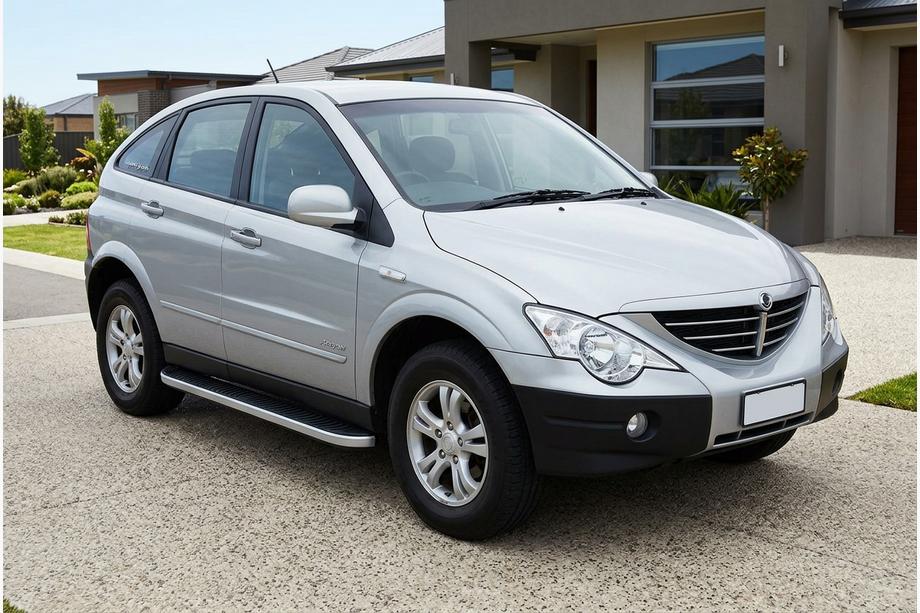 SsangYong Action 2005–2018 Bočné nášľapy Tayga Grey (2 ks, hliník) Image