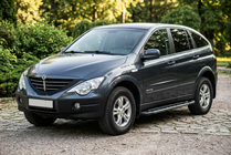 SsangYong Action 2005–2018 Bočné nášľapy RedLine Black (2 ks, hliník) fotografia 1