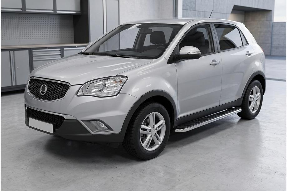 SsangYong Korando 2010–2019 Bočné prahy Maydos V1 (2 ks, hliník ↗ nehrdzavejúca oceľ) Image