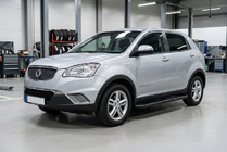 SsangYong Korando 2010–2019 Bočné nášľapy Bosphorus Black (2 ks, hliník) fotografia 1