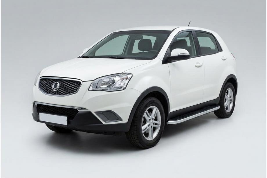 SsangYong Korando 2010–2019 Bočné prahy Tayga Grey (2 ks, hliník) Image