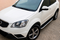 SsangYong Korando 2010–2019 Bočné prahy Fullmond (2 ks, hliník) fotografia 1