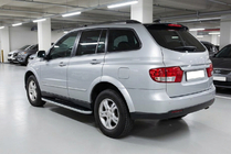 SsangYong Kyron 2005–2014 Bočné nášľapy Tayga Grey (2 ks, hliník) fotografia 1