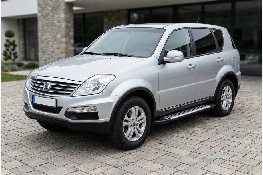 SsangYong Rexton I 2001–2017 Bočné prahy Line (2 ks, hliník) 2005-2012 Image