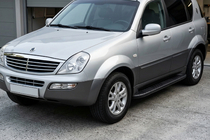 SsangYong Rexton I 2001–2017 Bočné nášľapy Bosphorus Black (2 ks, hliník) 2005-2012 fotografia 1