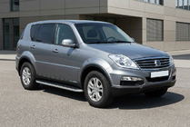 SsangYong Rexton I 2001–2017 Bočné prahy Tayga Grey (2 ks, hliník) 2012-2017 fotografia 1