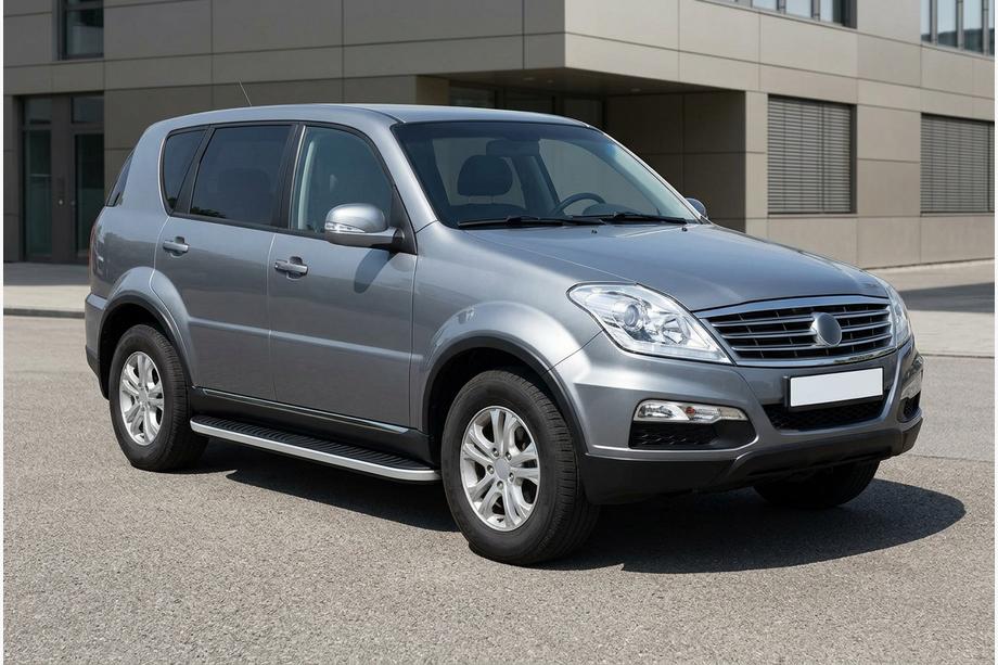 SsangYong Rexton I 2001–2017 Bočné prahy Tayga Grey (2 ks, hliník) 2012-2017 Image