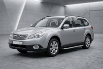 Subaru Outback 2009–2014 Bočné prahy Fullmond (2 ks, hliník) fotografia 1