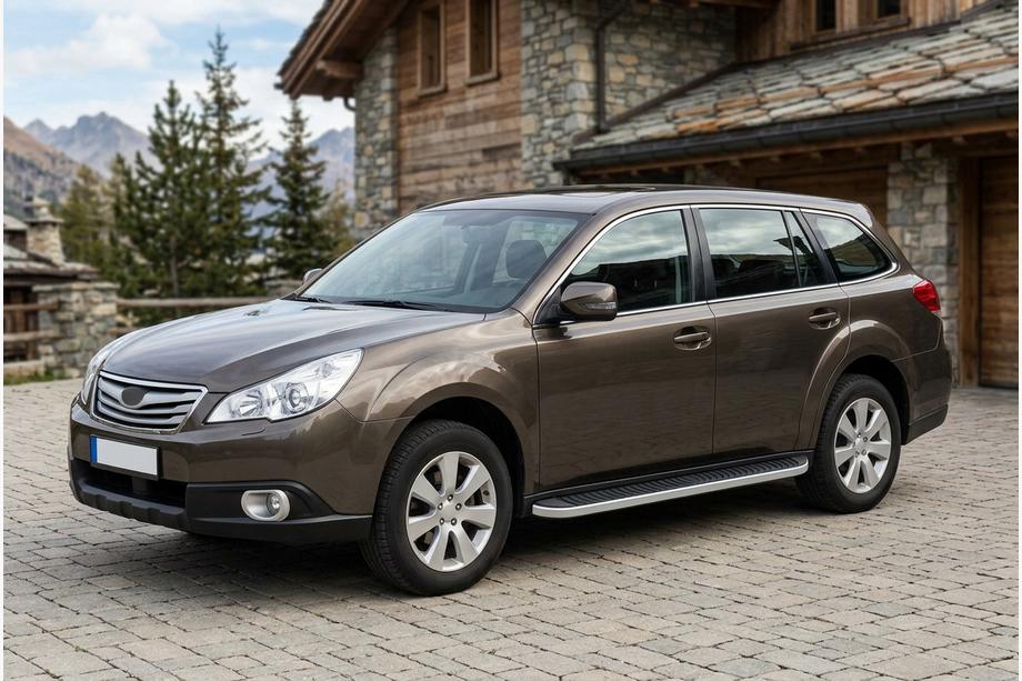 Subaru Outback 2009–2014 Bočné nášľapy Tayga Grey (2 ks, hliník) Image