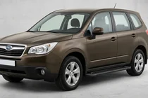 Subaru Forester 2013–2018 Bočné nášľapy Allmond Black (2 ks, hliník) fotografia 1