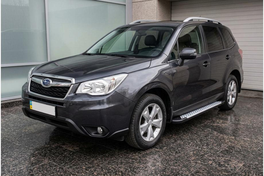Subaru Forester 2013–2018 Bočné nášľapy Allmond Grey (2 ks, hliník) Image