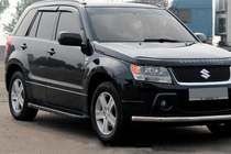 Suzuki Grand Vitara 2005–2017 Bočné nášľapy Allmond Black (2 ks, hliník) fotografia 1