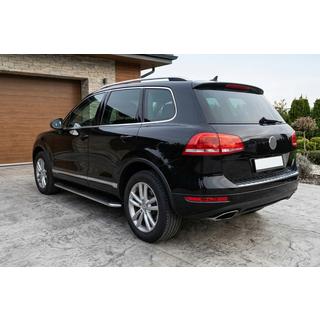 Bočné nášľapy Maydos V1 (2 ks, hliník / nerez) Volkswagen Touareg 2010–2018 fotografia 1