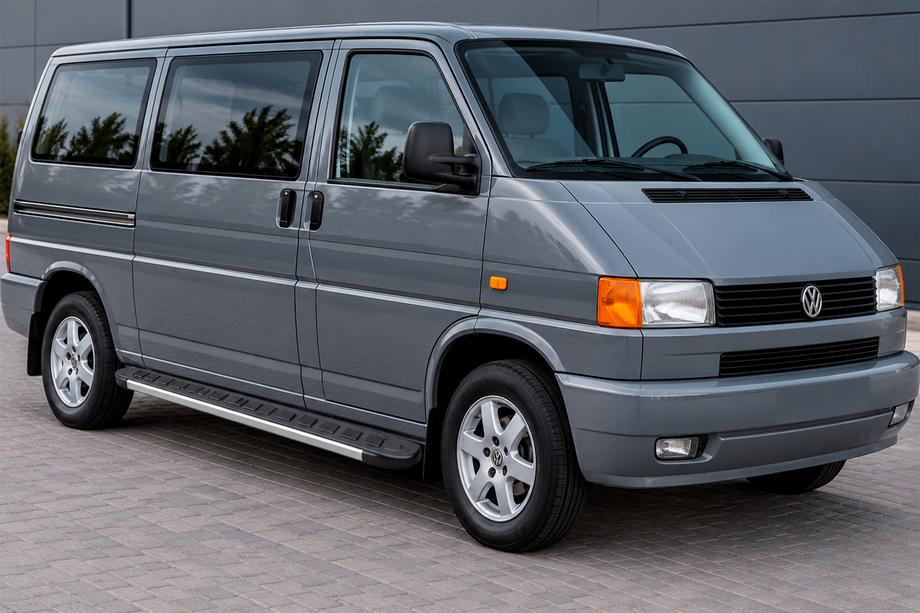 Volkswagen T4 Transporter 1990–2003 Bočné nášľapy RedLine V1 (2 ks, hliník) Krátky rázvor Image