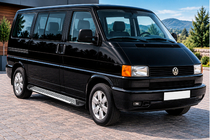 Volkswagen T4 Transporter 1990–2003 Bočné prahy Line (2 ks, hliník) Dlhý rázvor fotografia 1