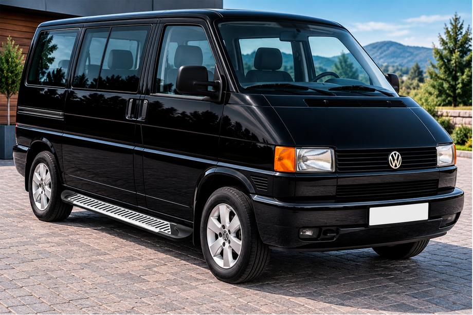 Volkswagen T4 Transporter 1990–2003 Bočné prahy Line (2 ks, hliník) Dlhý rázvor Image