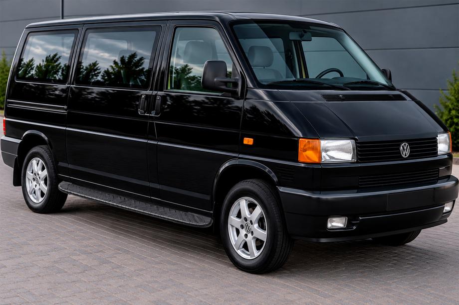 Volkswagen T4 Transporter 1990–2003 Bočné nášľapy Bosphorus Black (2 ks, hliník) Image