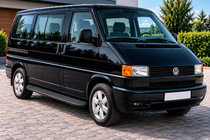Volkswagen T4 Caravelle/Multivan 1990–2003 Bočné nášľapy Bosphorus Black (2 ks, hliník) fotografia 1