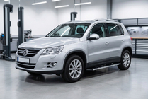 Volkswagen Tiguan 2007–2016 Bočné nášľapy Duru (2 ks, hliník) fotografia 1