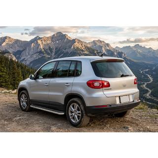 Bočné prahy Maydos V1 (2 ks, hliník ↗ nehrdzavejúca oceľ) Volkswagen Tiguan 2007–2016 fotografia 1