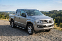 Volkswagen Amarok 2010–2022 Bočné nášľapy Duru (2 ks, hliník) fotografia 1