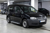 Volkswagen Caddy 2004–2010 Bočné prahy Line (2 ks, hliník) Maxi rázvor fotografia 1