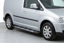 Volkswagen Caddy 2010–2015 Bočné nášľapy Sunrise (2 ks, hliník) fotografia 1