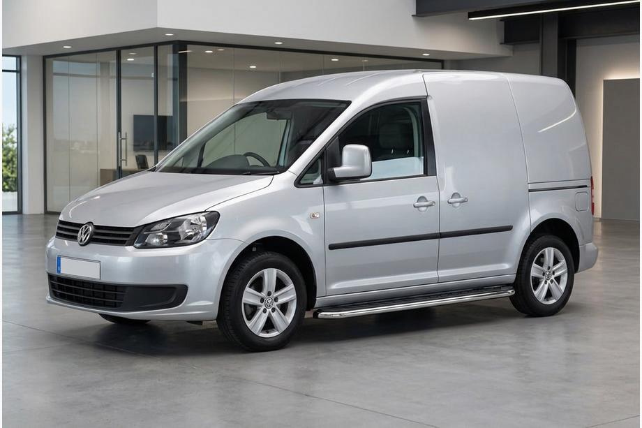 Volkswagen Caddy 2010–2015 Bočné prahy Maydos V1 (2 ks, hliník ↗ nehrdzavejúca oceľ) Maxi rázvor Image