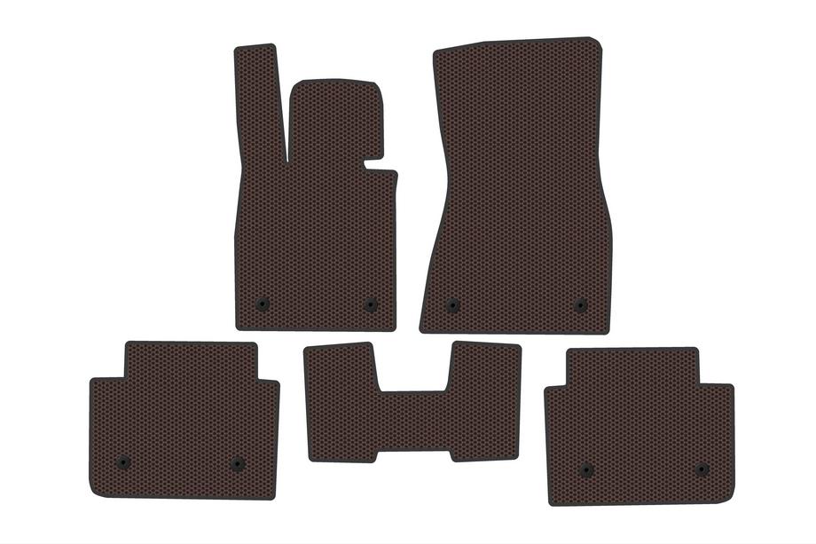 BMW 5/i5 séria G60/G60E/G61 2023– Gumené koberce do interiéru Carsuit (pre i5 G60E, hnedé) Image
