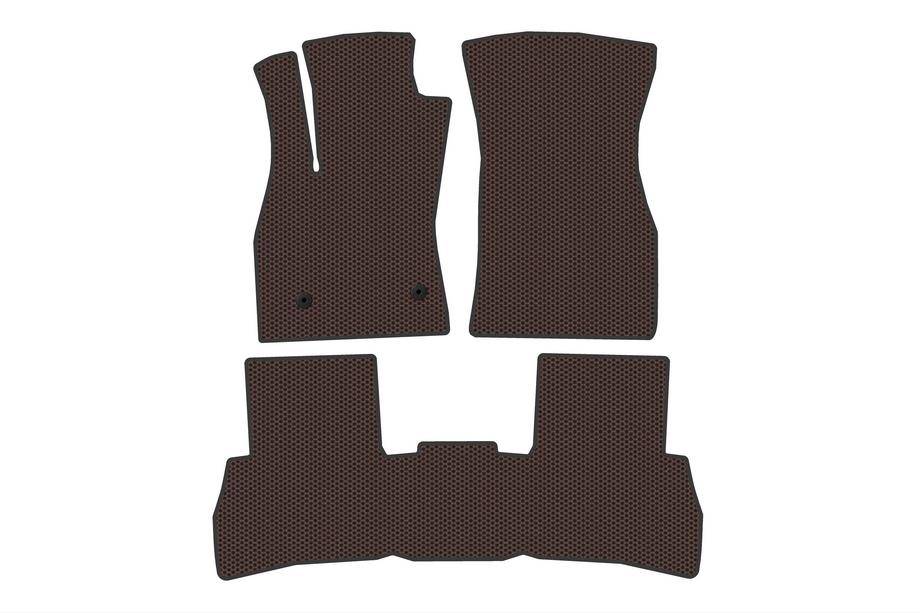 Fiat Doblo II 2010–2022 Gumové rohože do interiéru Carsuit V2 (2010-2015, hnedé) Fotografia 1