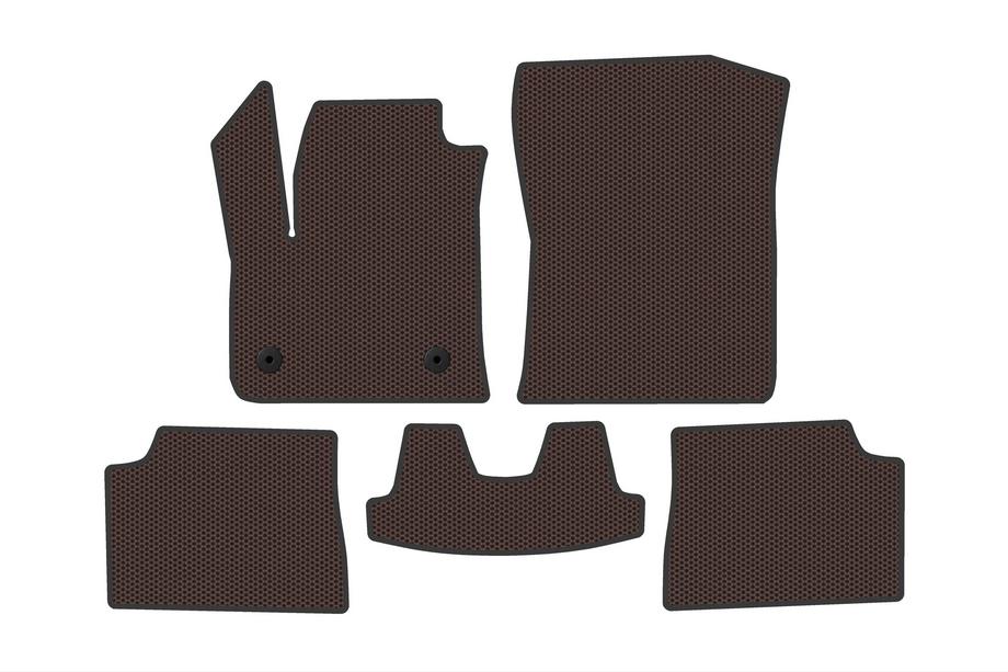 Fiat 600/600e 2023– Gumové autokoberce Carsuit (Electro, hnedé) Image