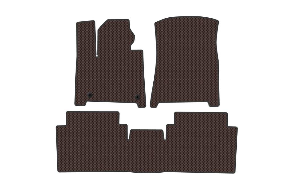 Hyundai Santa Fe 5 2023– Gumové rohože Carsuit (2 rady, hnedé) Image