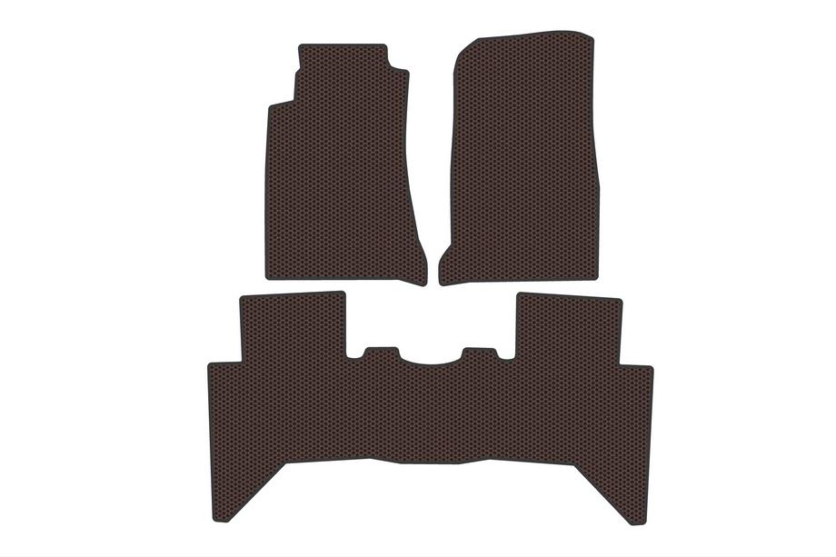 Isuzu D-Max 2011–2019 Gumové koberce Carsuit (Hnedé) Image