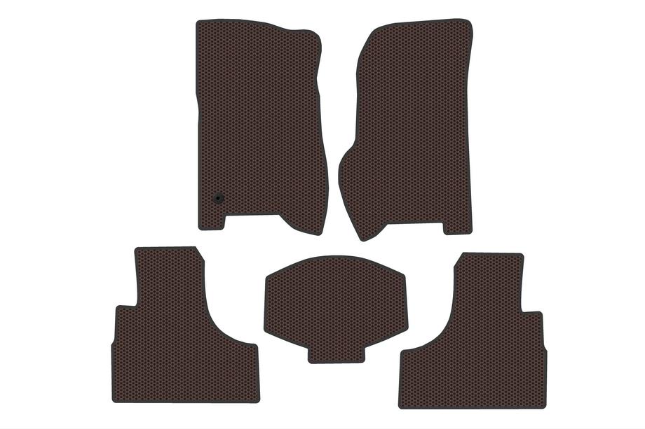 Jeep Cherokee/Liberty 2002–2007 Gumové koberce Carsuit (Hnedé) Fotografia 1
