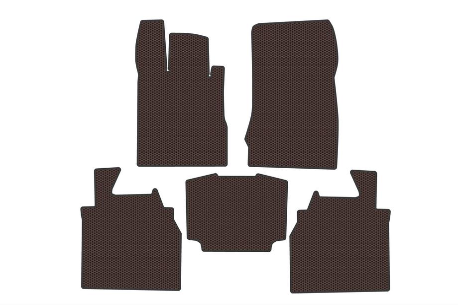 Mercedes S-class W220 1998–2005 Gumové rohože do auta Carsuit (Long, Hnedé) Image