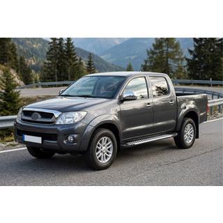 Bočné prahy Line (2 ks, hliník) Toyota Hilux 2006–2015 fotografia 1