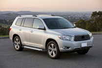 Toyota Highlander 2008–2013 Bočné nášľapy Allmond Grey (2 ks, hliník) fotografia 1