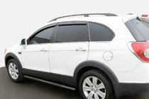 Chevrolet Captiva 2006–2019 Bočné rúrky Black (2 ks, nerez) fotografia 1