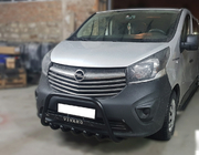 Opel Vivaro 2015–2019 Predný ochranný rám WT004 Black (nerez) fotografia 1