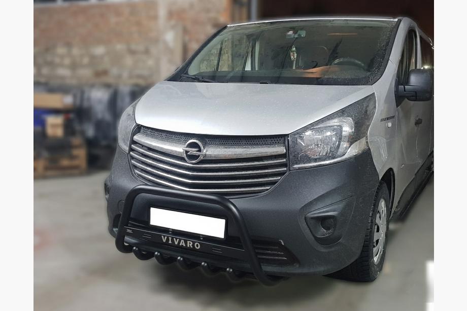 Opel Vivaro 2015–2019 Predný ochranný rám WT004 Black (nerez) Image