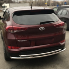 Hyundai Tucson TL 2016–2021 Zadný ochranný rám AK002-2 (nerez) fotografia 1
