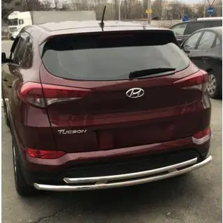 Zadný ochranný rám AK002-2 (nerez) Hyundai Tucson TL 2016–2021