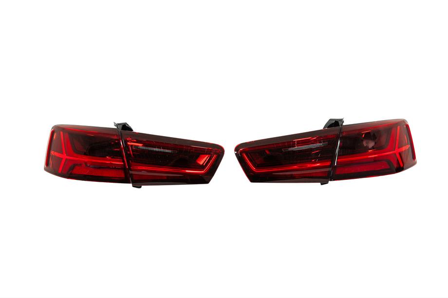 Audi A6 C7 2011–2018 Zadné LED svetlá High-Profile (2014–2018, 2 ks) Fotografia 1