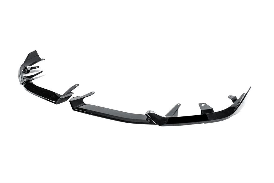 BMW 5/i5 séria G60/G60E/G61 2023– Predný lip spojler nárazníka Lip Gloss Black (pre M-Sport) Fotografia 5
