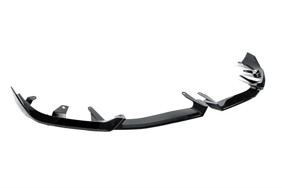 BMW 5/i5 séria G60/G60E/G61 2023– Predný lip spojler nárazníka Lip Gloss Black (pre M-Sport) Fotografia 6