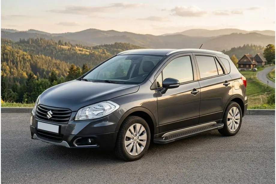 Suzuki SX4 S-Cross 2013–2016 Bočné nášľapy Allmond Black (2 ks, hliník) Image