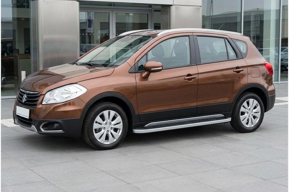 Suzuki SX4 S-Cross 2013–2016 Bočné prahy Tayga Grey (2 ks, hliník) Image